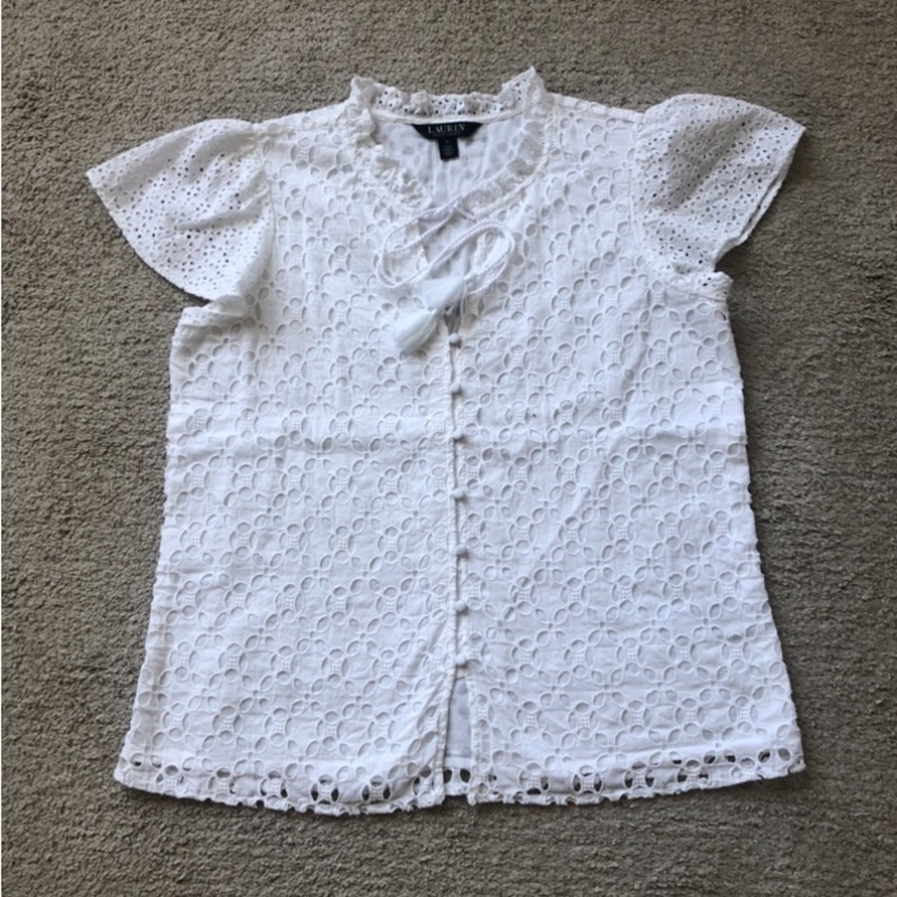 Ralph Lauren Eyelet Top.